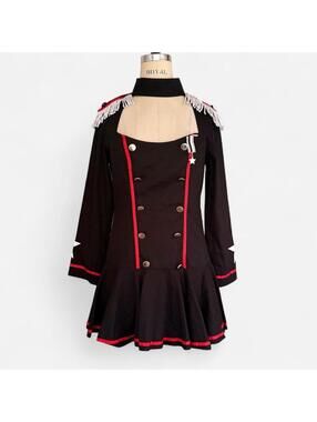 Leg Avenue Majorette Mayhem Drum Major Costume Dress in Black